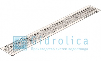 Арт.№ 500 Решетка Gidrolica Standart штамп. стальная оцинк., DN100, A15 